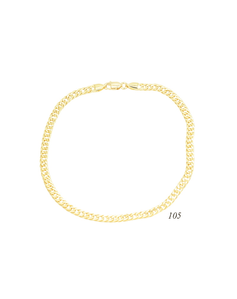 Pulseira Oca 105 Ouro Amarelo 2,40g