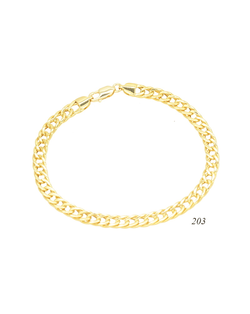 Pulseira Oca 203 Ouro Amarelo 4,90g