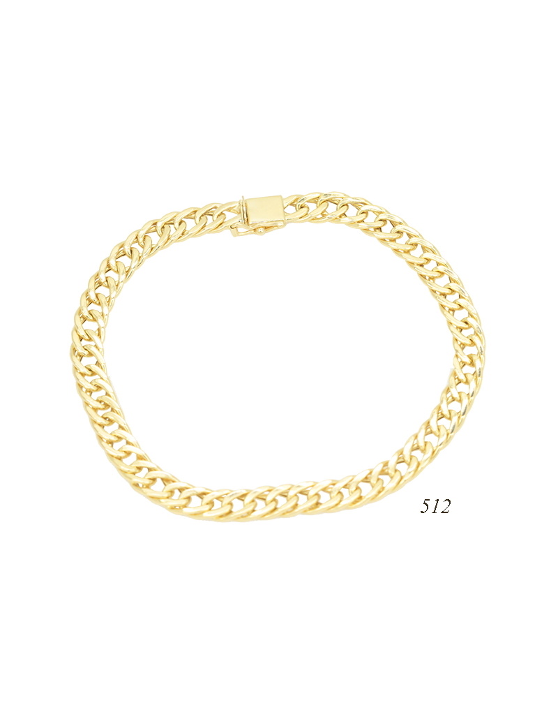 Pulseira Oca 512 Ouro Amarelo 5,00g